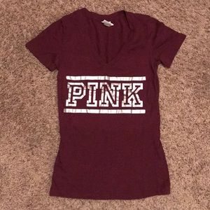 PINK v neck tshirt